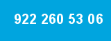 922 260 53 06 922 260 53 06